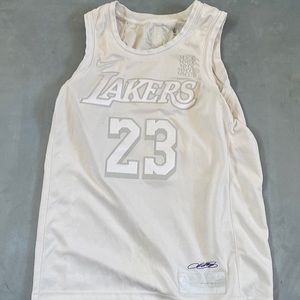 Lebron James Nike basketball jersey MVP edition, All white, Size Large